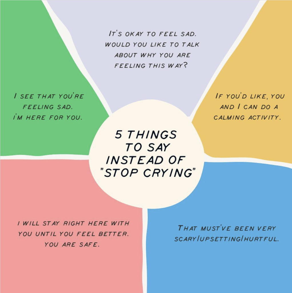 5 Things to say instead of 'Stop Crying' image