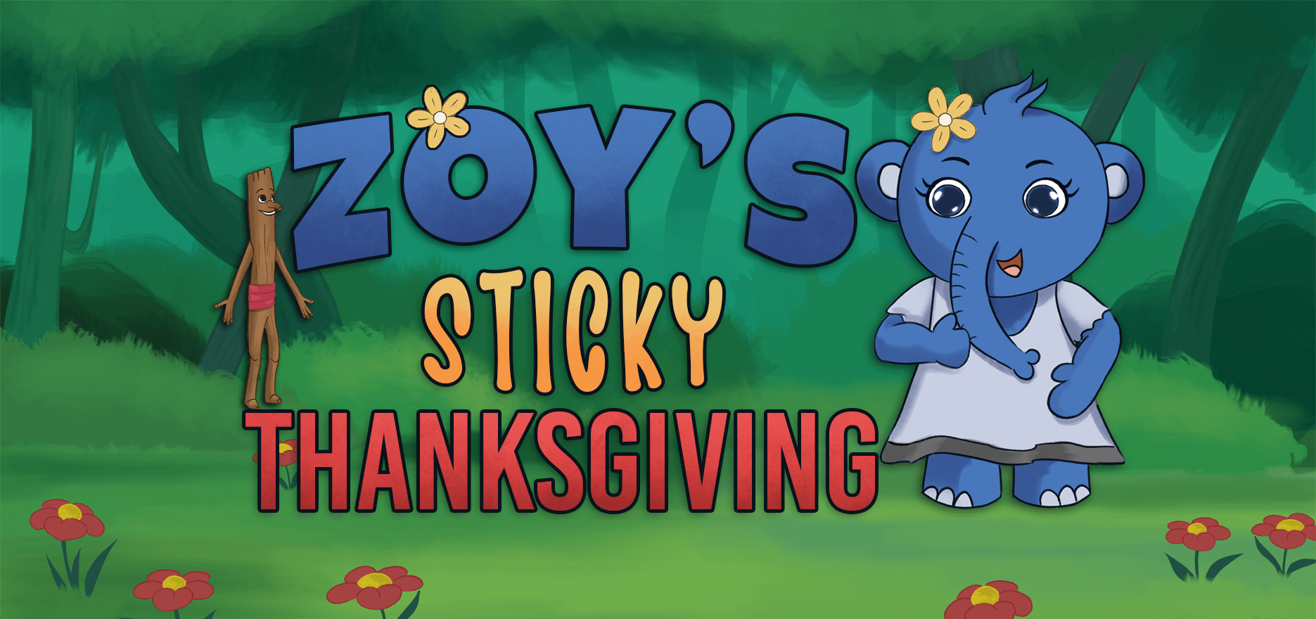 Zoy: Children’s Books App -  "Zoy's Sticky Thanksgiving" Teaser