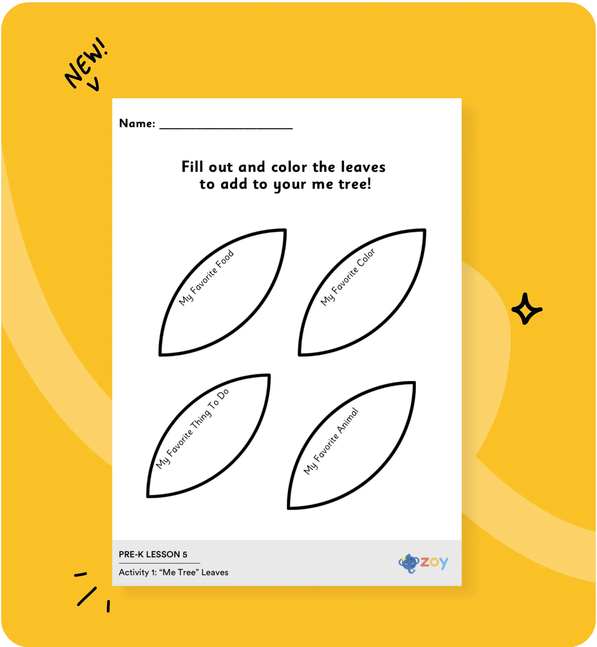 SEL classroom worksheet activity